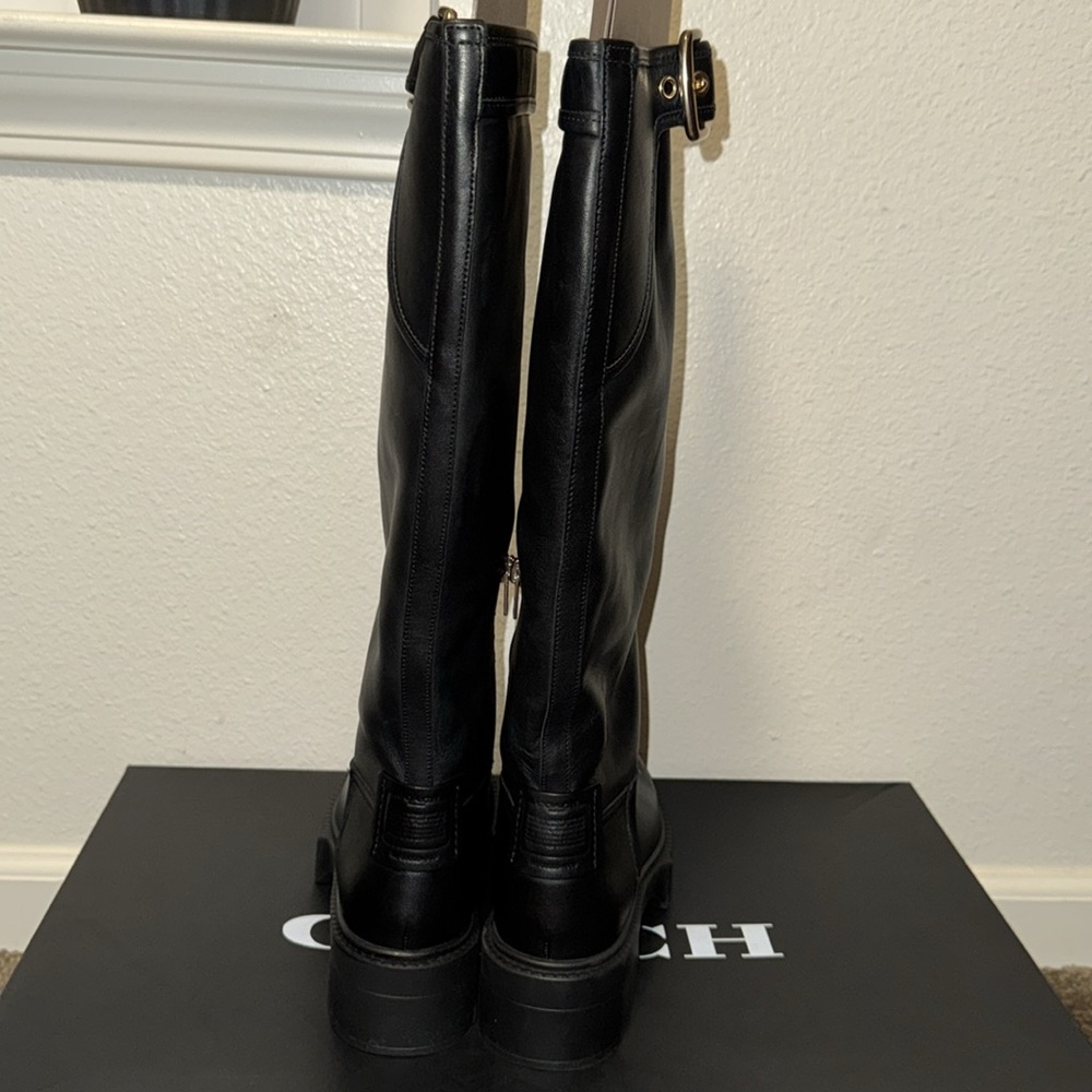 Coach Lilli Leather Boots - Picture 8 of 13
